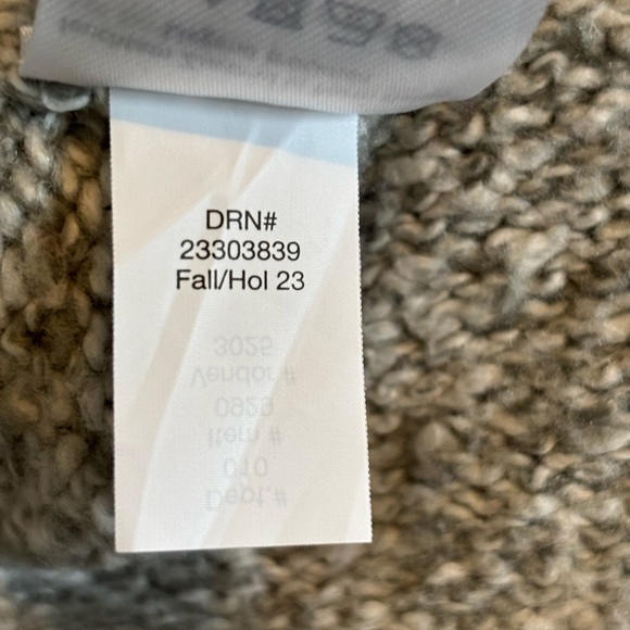 Eddie Bauer Funnel Neck Sweater Cozy Rest & Repeat Women’s Medium Pink Stripe - Picture 6 of 9